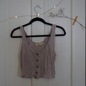purple urban outfitters button tank